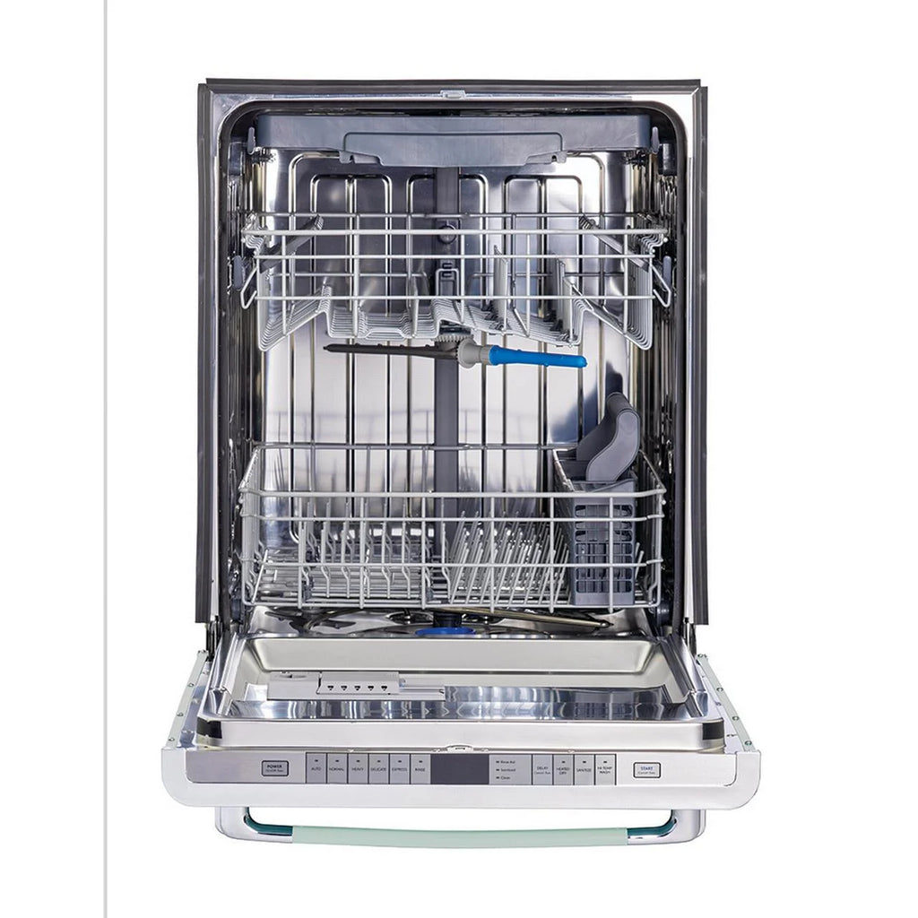 Unique Appliances Classic Retro 24" Built-in Dishwasher with Stainless Steel Tub and LED Lighting