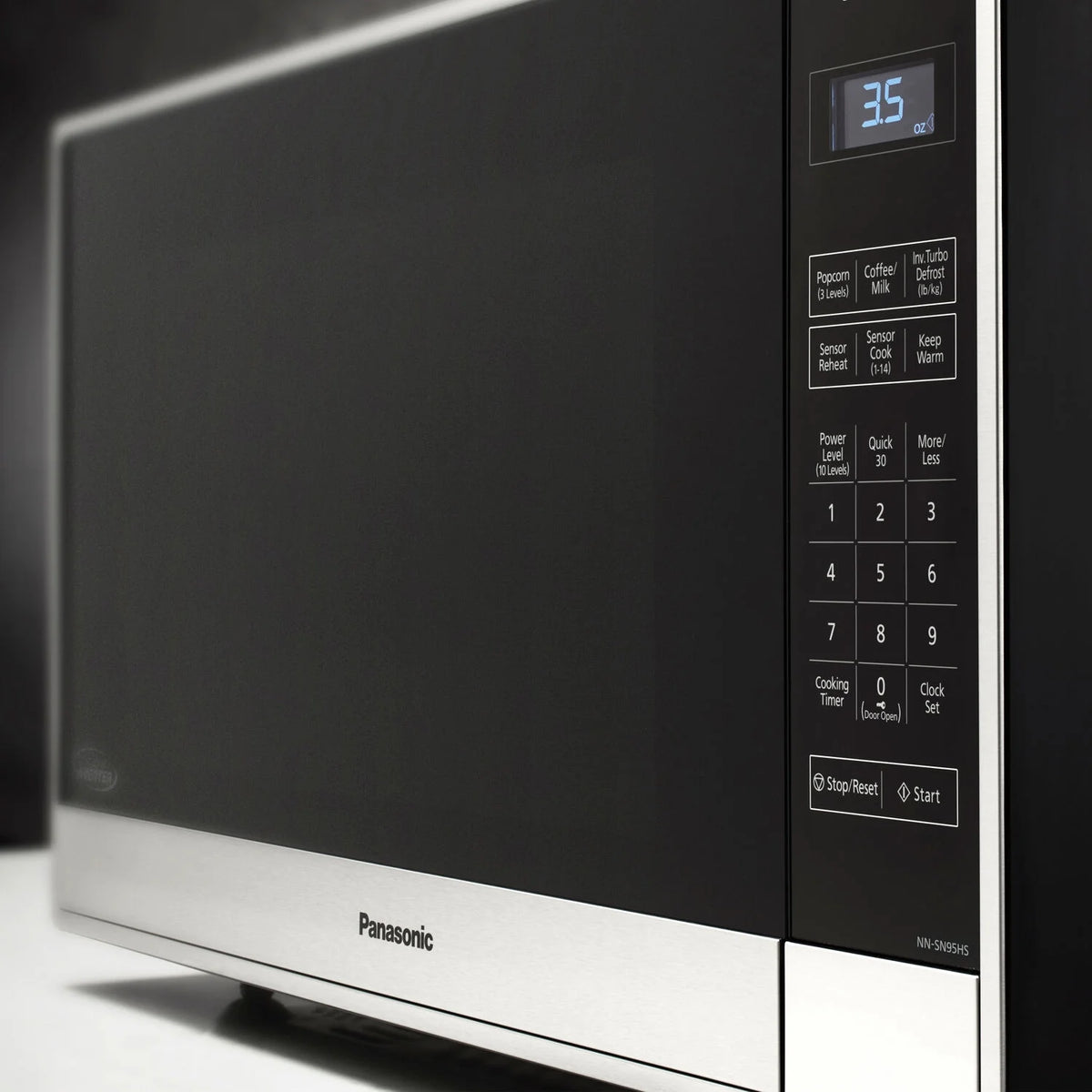 Panasonic 2.2-cu. ft. 1250W Countertop Microwave with Inverter Technology, Stainless Steel NN-SN95HS