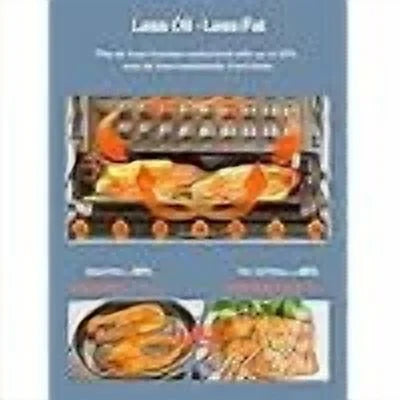 A/C 10-in-1 Air Fryer Oven, 24 Qt Convection Toaster Oven with Rotisserie & Dehydrator, 1700W Oil-Free Cooking, Includes 6 Accessories & 75 Recipes, Black