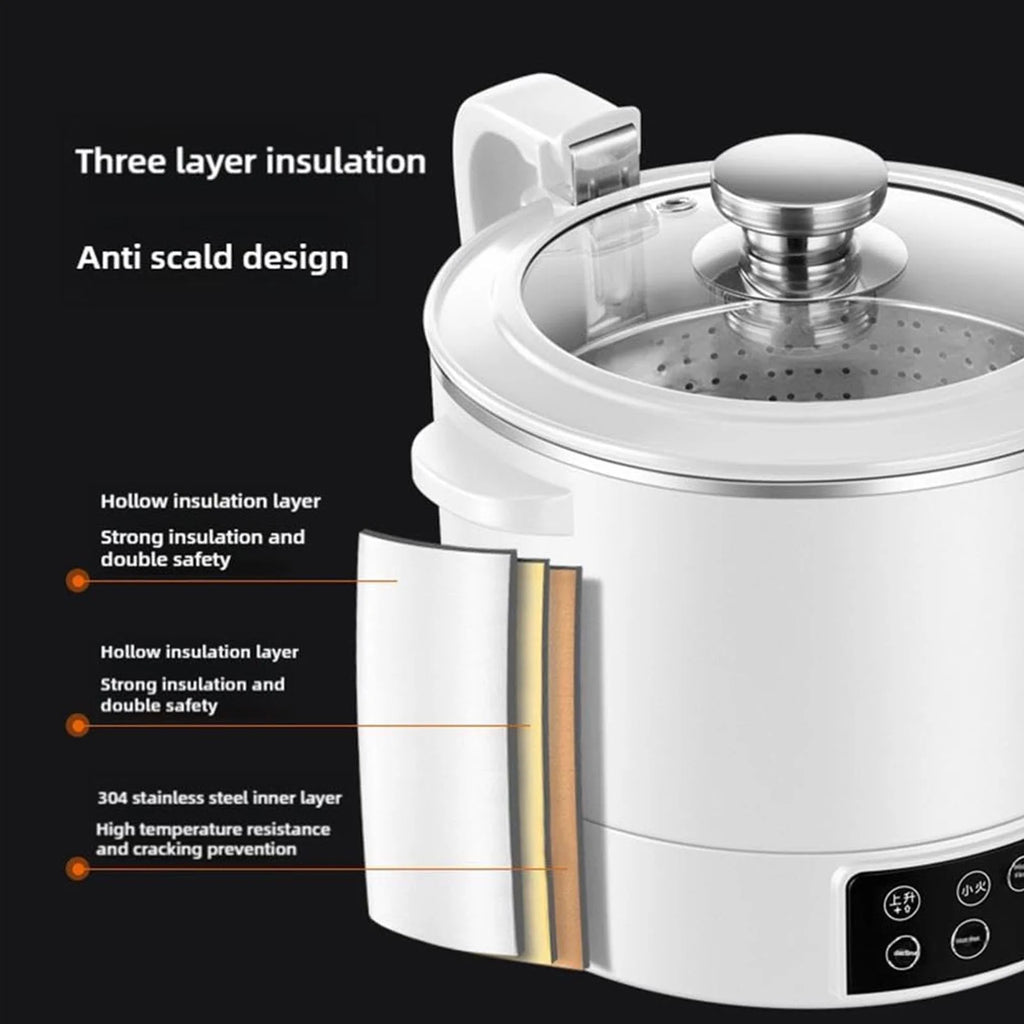 3 L Lifting Sugar Removal Rice Cooker, Low Sugar Rice Cooker with Low Carb Rice Steamer Basket,Speed Adjustable,Touch Control for Family Use