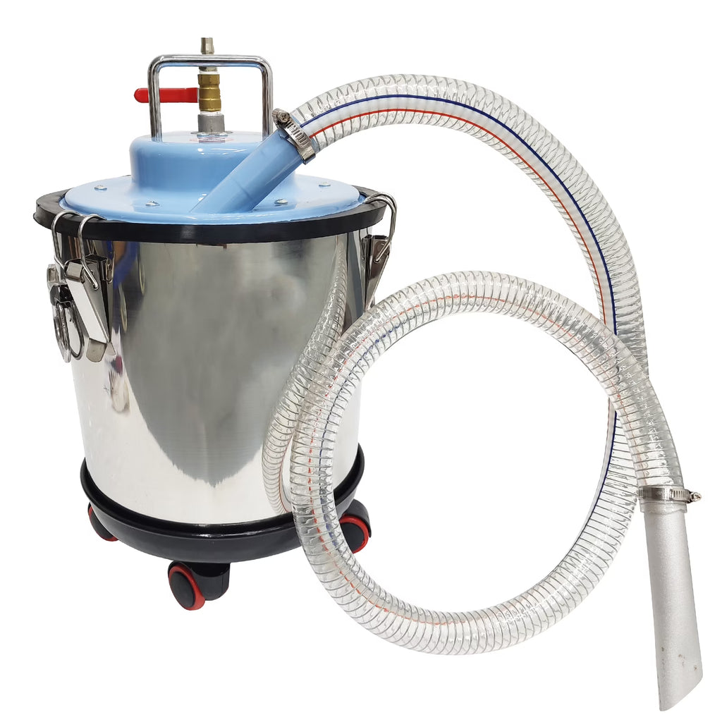 Industrial Pneumatic Vacuum Cleaner Dust Suction Machine Stainless Steel Cleaner 20L Capacity