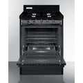 24" Wide Gas Range, Open Burners