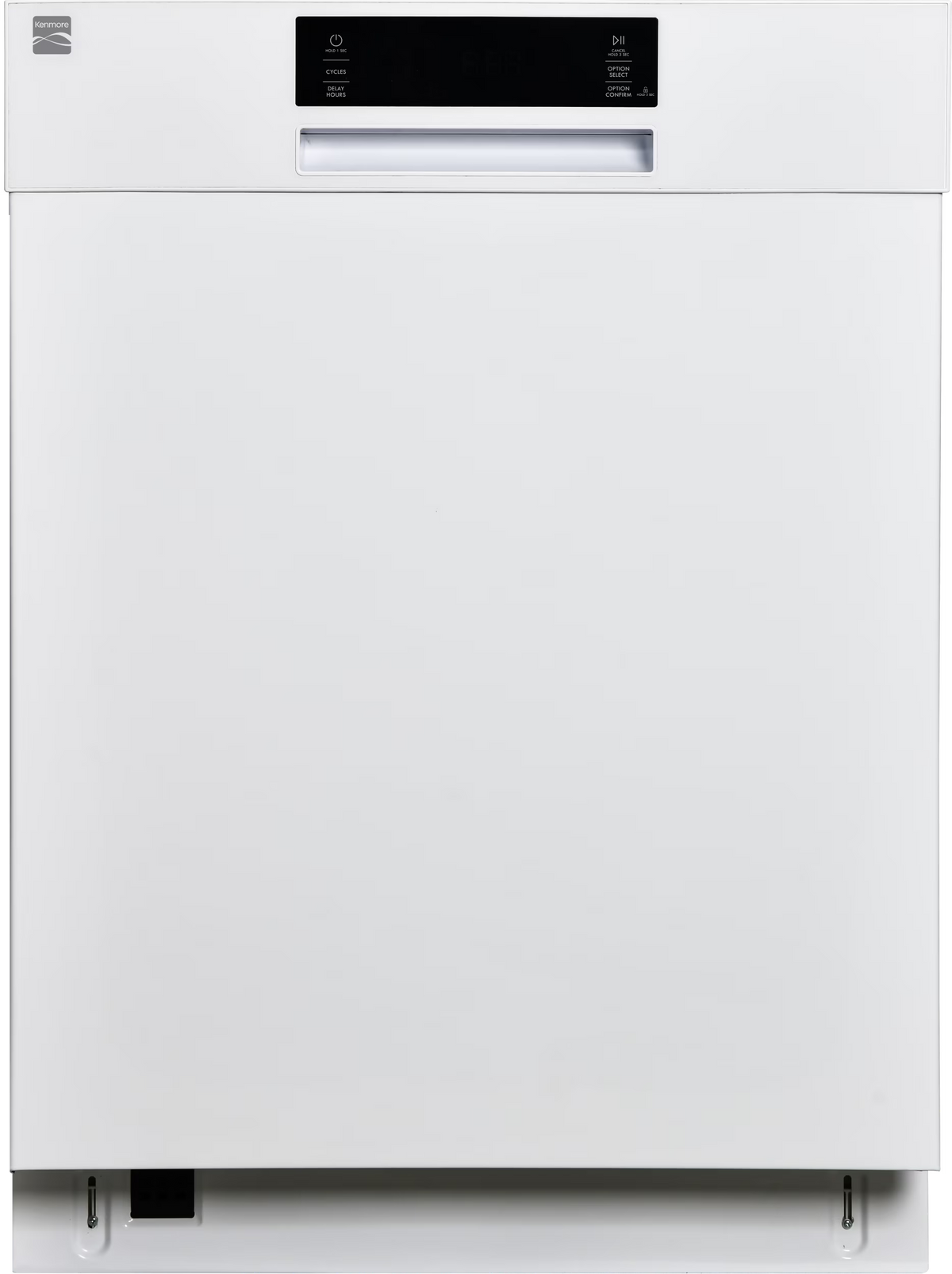 Kenmore 02214592 Built-in 24" Stainless Steel Tub Dishwasher, SmartWash, White, 34"H x 24"W x 25"D