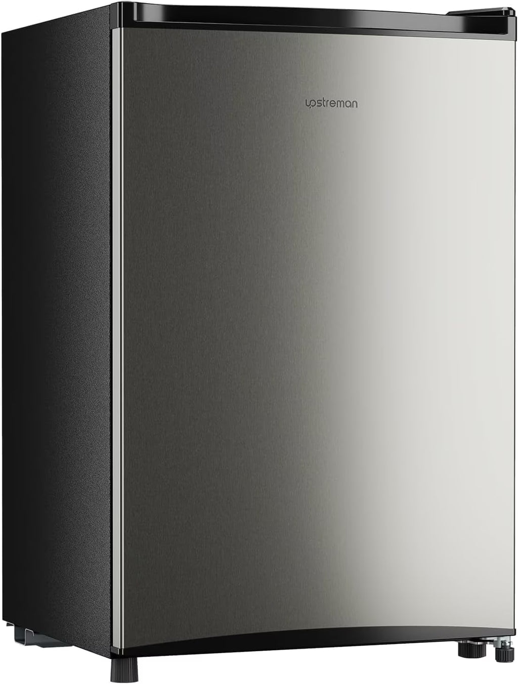 Upstreman 3.0 Cu.ft Compact Upright Freezer, Freestanding Mini Freezer Stainless Steel Single Door Stand Up Freezer with Reversible Door, UP30 White