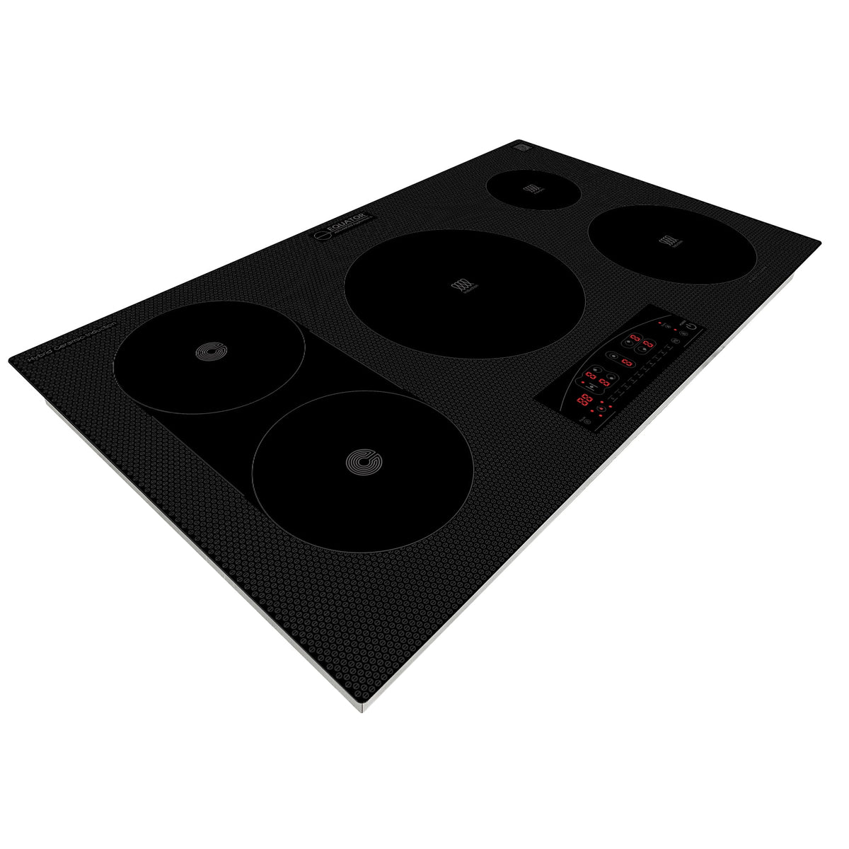 Equator Design 36" Electric Hybrid CERAMIC-INDUCTION 5 Burner Cooktop 220V