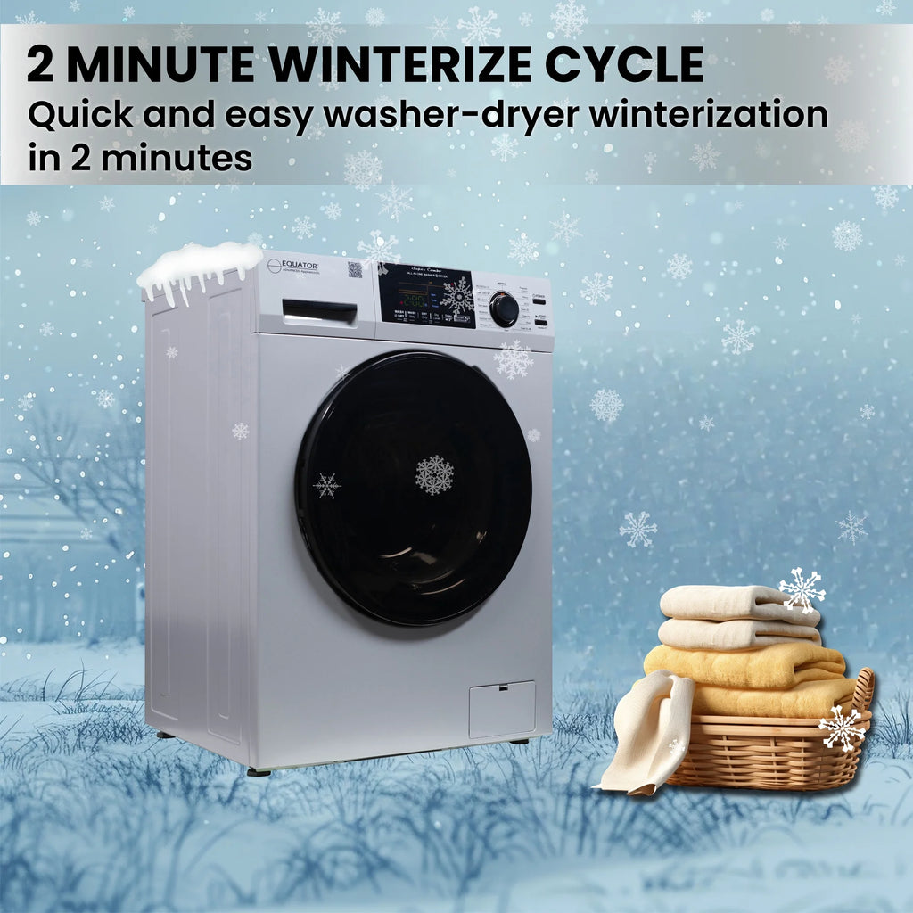Equator 1.62 cu.ft./15 lbs All in One Combo Washer Dryer with Pet Cycle Silver