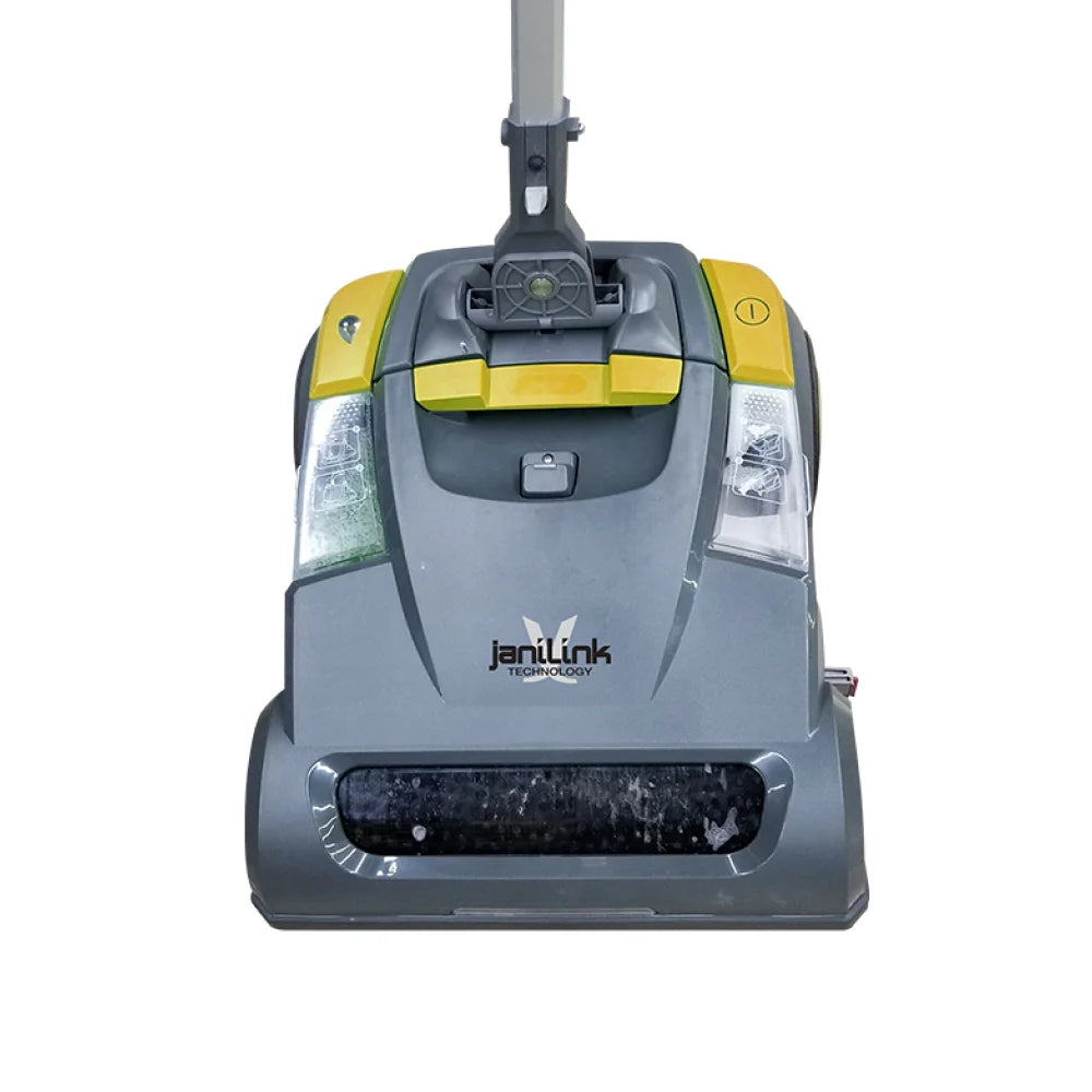 Janilink 14" Portable Cordless Upright Auto Scrubber with Cylindrical Brush and Battery