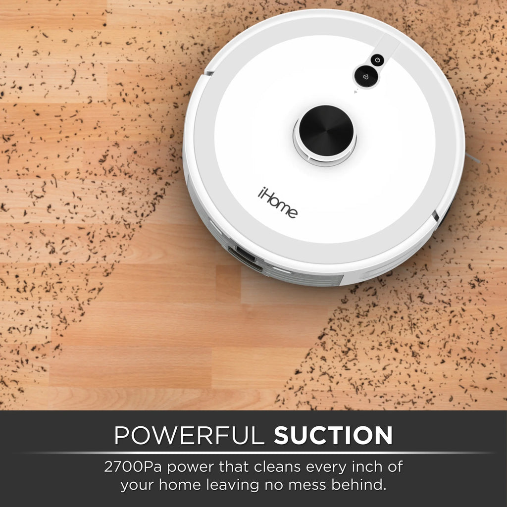 iHome Orbita Pro LIDAR Robot Vacuum + Mop with Auto Empty Base