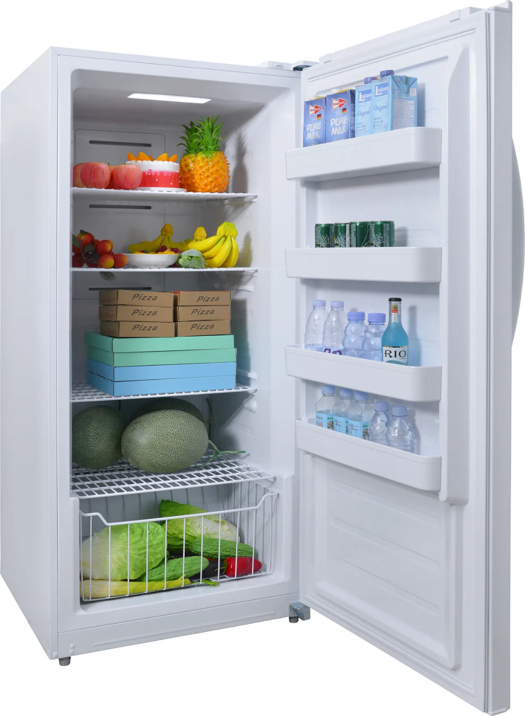 Smeta 13.8 Cuft Dual Mode Digital Control Convertible Uprigh Freezer/Refrigerator