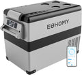 EUHOMY 12 Volt 46QT Car Refrigerator with Bluetooth APP Control, 12/24V DC & 110V AC, Portable Freezer Fridge Cooler for Car, RV, Camping, Home Use
