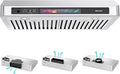 30 Inch Under Cabinet Range Hood with Voice/Gesture/Touch Control, 900 CFM Kitchen Vent Hood with 4-Speed Exhaust Fan, Stainless Steel Stove Hood with LED Lights, Baffle Filters
