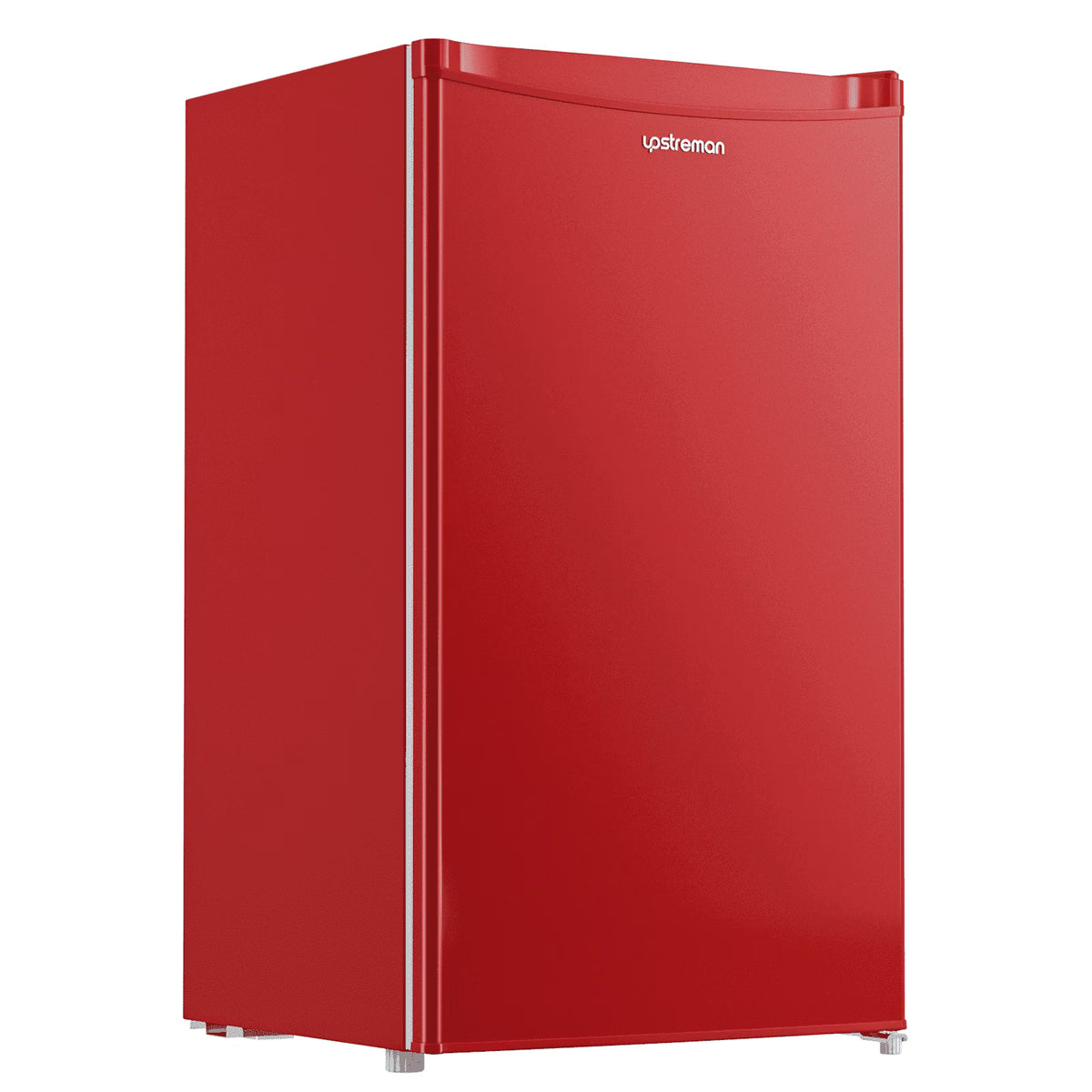 Upstreman 3.2 Cu.Ft. Mini Fridge with Freezer Single Door Small Refrigerator Adjustable Thermostat Compact Fridge with Reversible Door, Low Noise, BR321 Black
