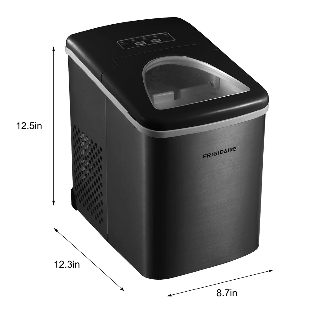 Frigidaire 26 lb. Countertop Ice Maker EFIC117-SS, Red Stainless Steel
