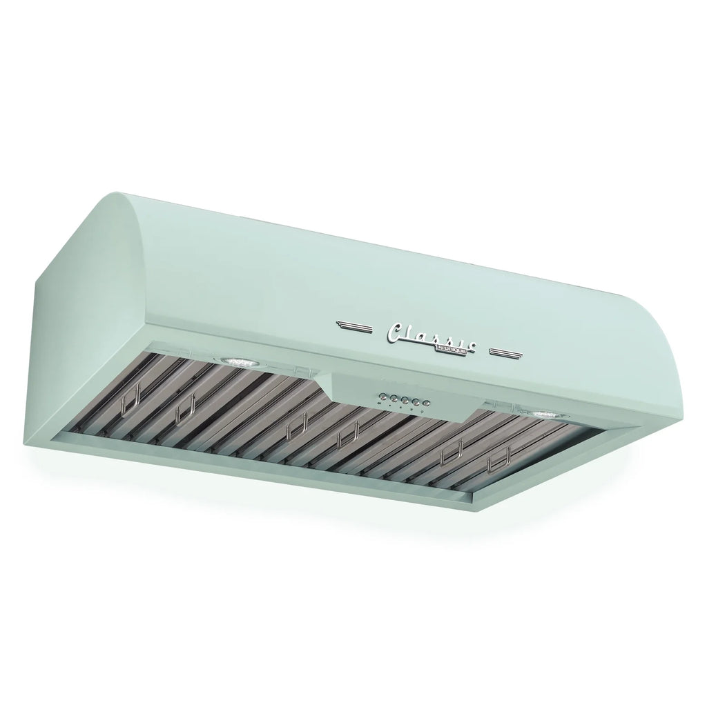 Unique Classic Retro 30" Under Cabinet Range Hood with 700 CFM and LED Lighting 110 volts