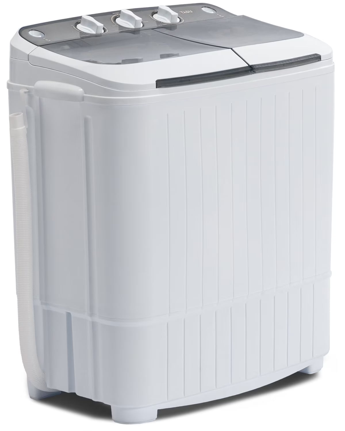 Muhub 18 lbs Portable Washing Machine,Compact Twin Tub Wash&Spin Combo for Apartment, Dorms, Gray