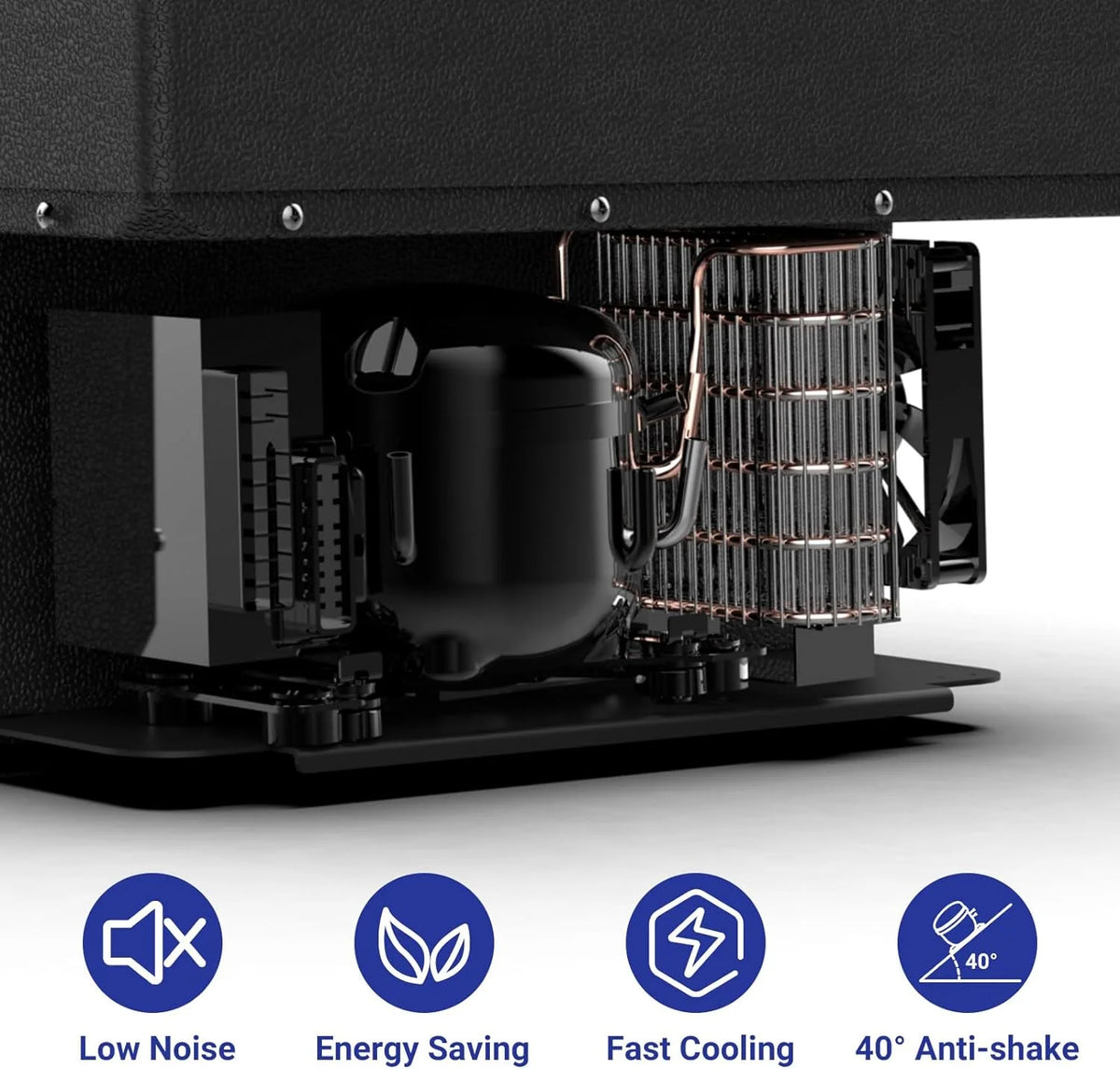 12V Car Refrigerator 20L Electric Cooler 12/24V DC Convertible Freezer -4�H-68�H Portable, Car Camping Truck RV Travel Fishing