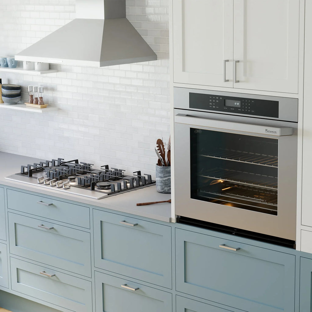 Rangaire RCG341S 34" Gas Cooktop - Stainless Steel, Sealed Burners, Cast Iron Grates, Die Cast Metal Burner Controls