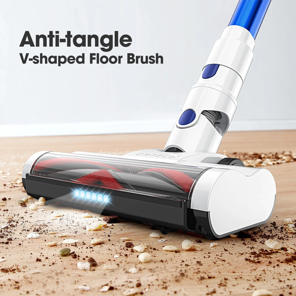 ORFELD Cordless Vacuum Cleaner, 40KPa 50mins Stick Vacuum Lightweight for Hardwood Carpet Pet, V19