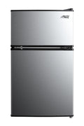 Arctic King 3.2 Cu ft Two Door Mini Fridge with Freezer, Stainless Steel, E-Star