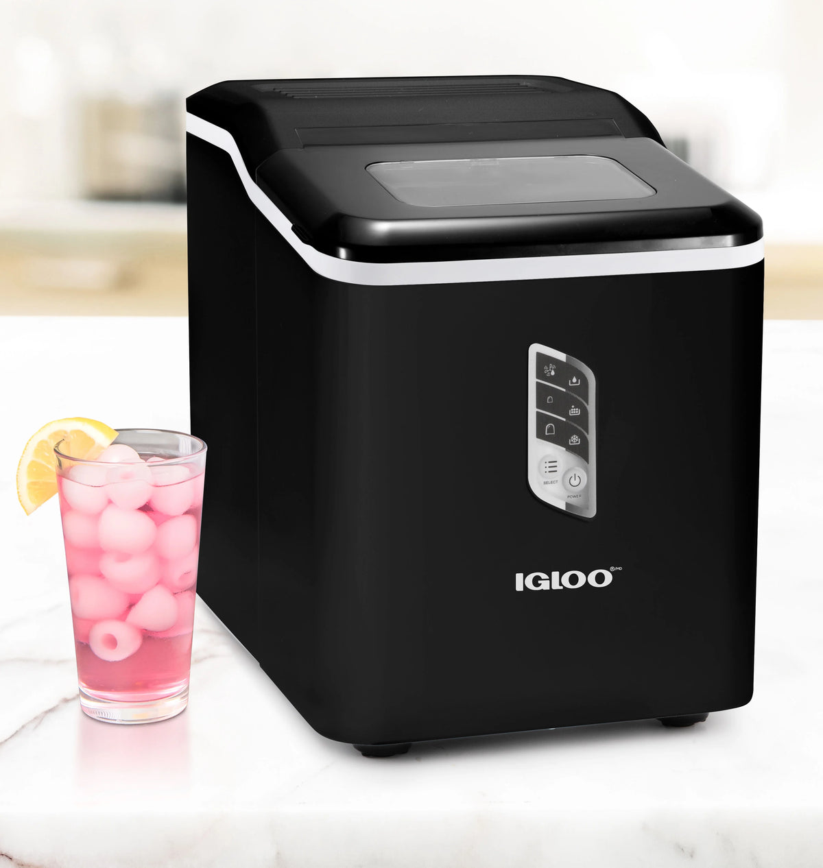 Igloo Automatic Ice Machine Self Cleaning Countertop Ice Maker for Water Bottle & Drinks, Aqua