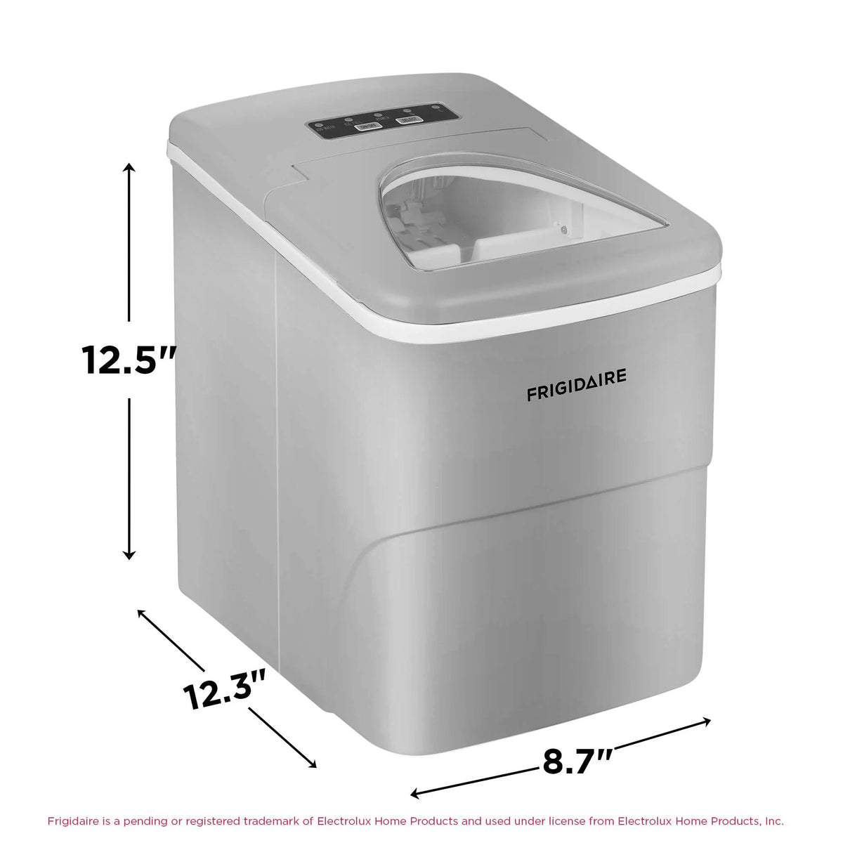 Frigidaire 26lbs. Portable Countertop Ice Maker (Bullet Ice)- Silver
