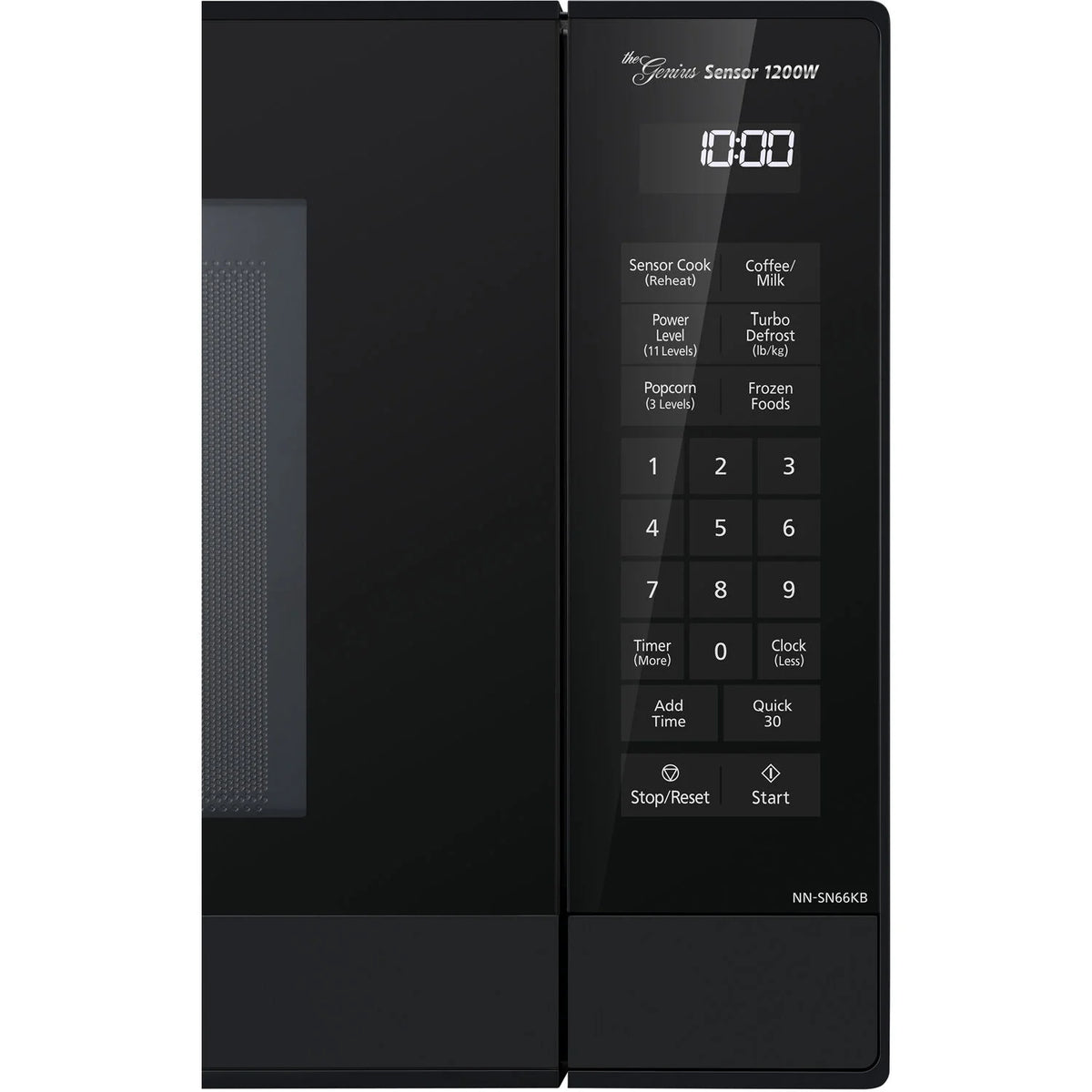 Panasonic 1.2 Cu. Ft. 1200W Genius Sensor Countertop Microwave Oven with Inverter Technology in Black