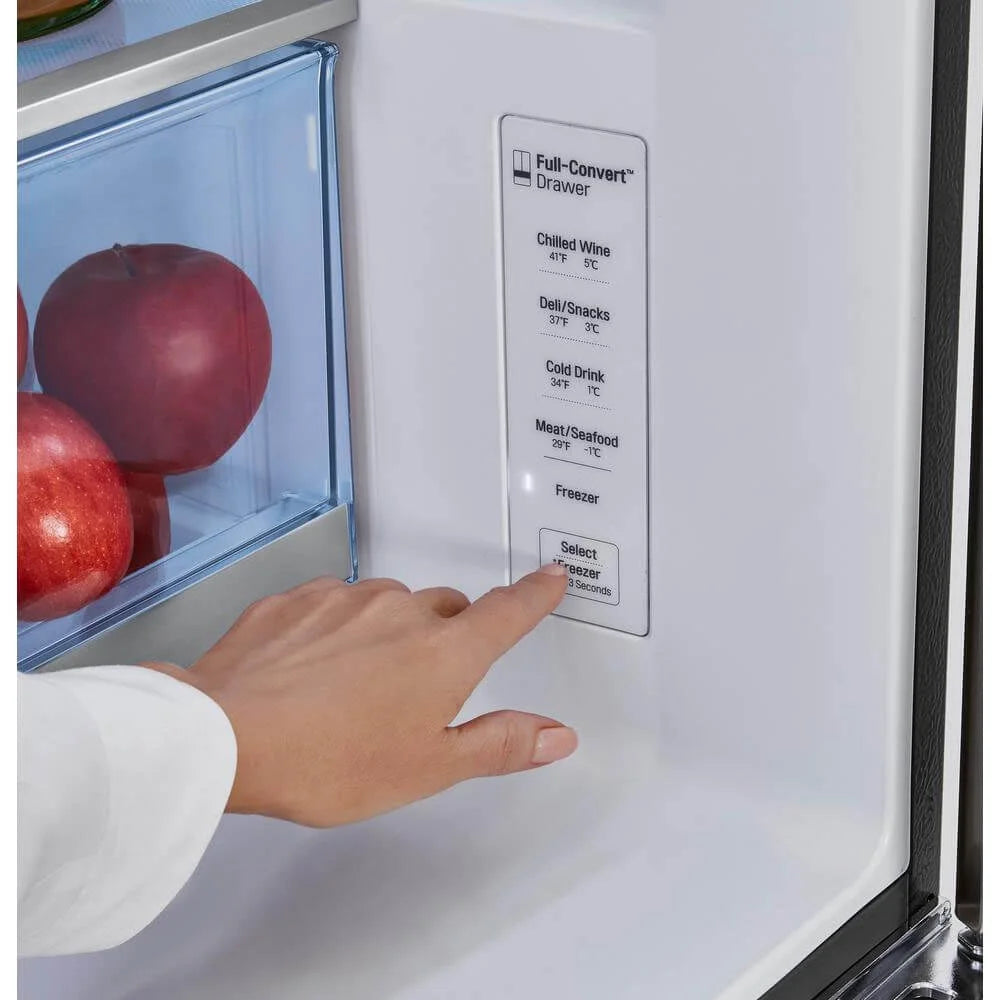 LG LRMVC2306D 23 Cu. Ft. Black Stainless French Door Smart Refrigerator