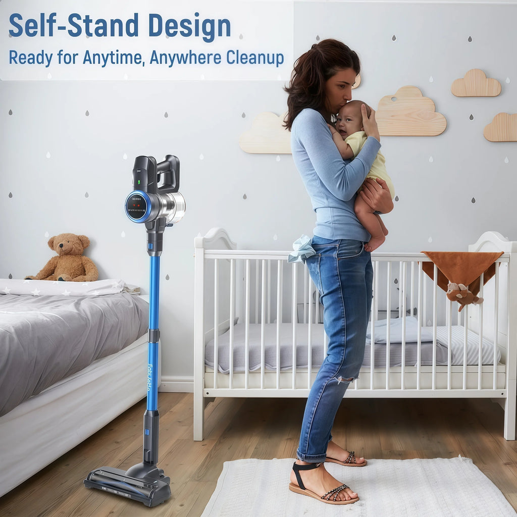 Lazyswan Cordless Vacuum Cleaner 35KPA 400W Stick Vacuum 50min 2200mAh for Home Pet Hair Car Carpet Hardwood Floor