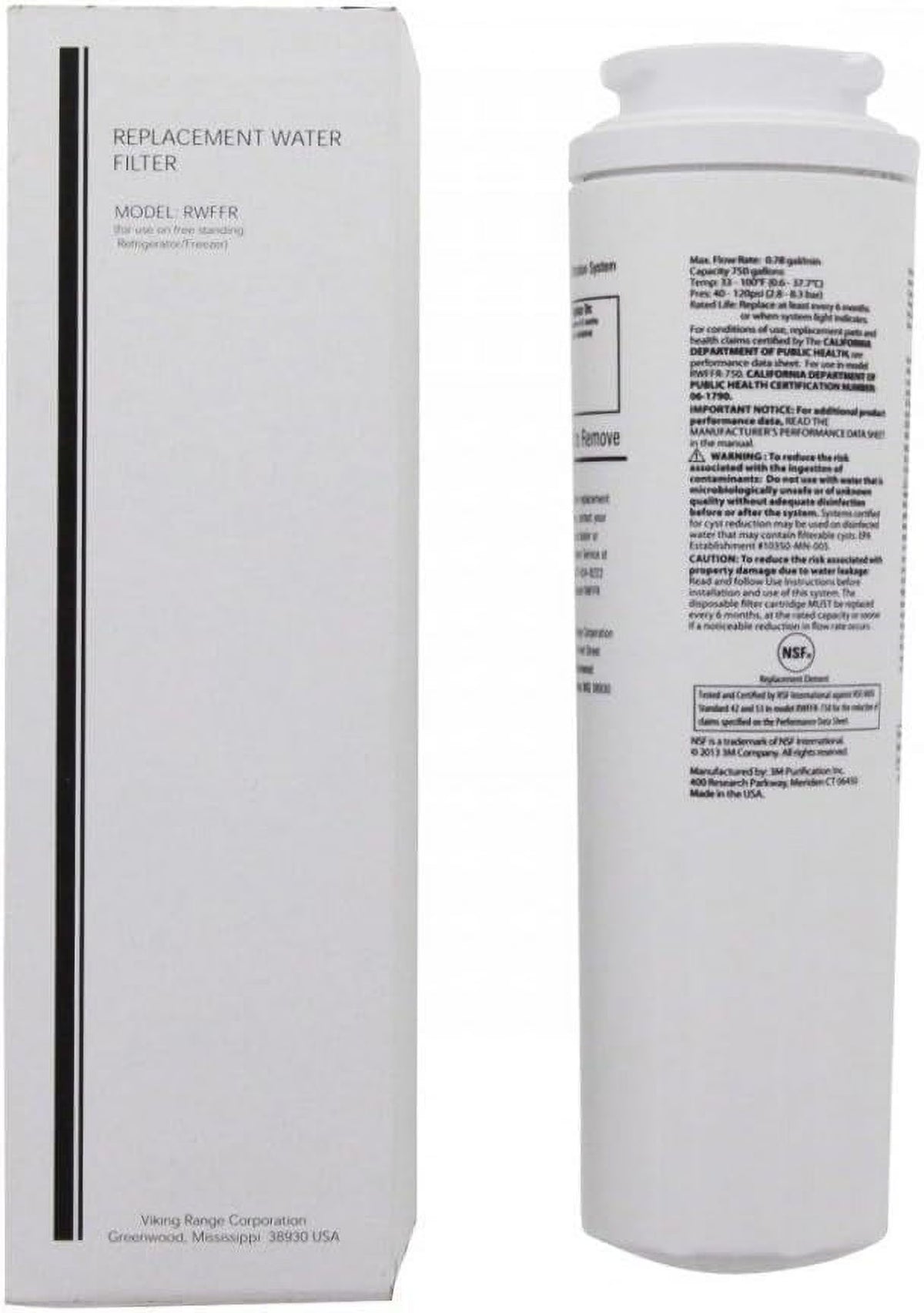 RWFFR Viking Refrigerator Water Filter Cartridge