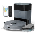 AIRROBO L50+ Robot Vacuum and Mop Cleaners Self-Empty with Ultrasonic Carpet Detection,5500Pa Suction, 75 Days Hands-Free, 180min Long Runtime with Smart Control