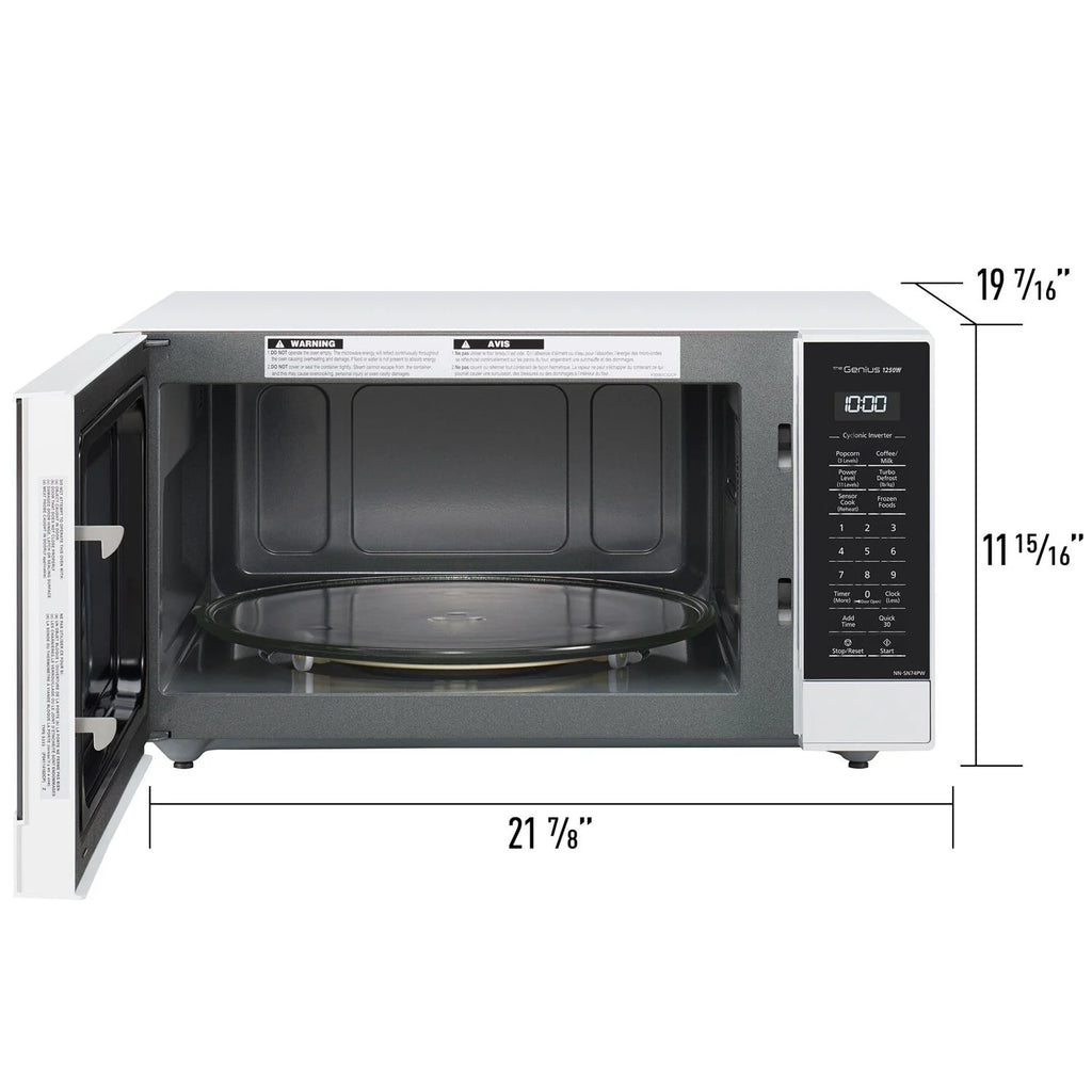 Panasonic 1.6-cu. ft. 1250W Countertop Microwave with Inverter Technology, Black NN-SN74PB