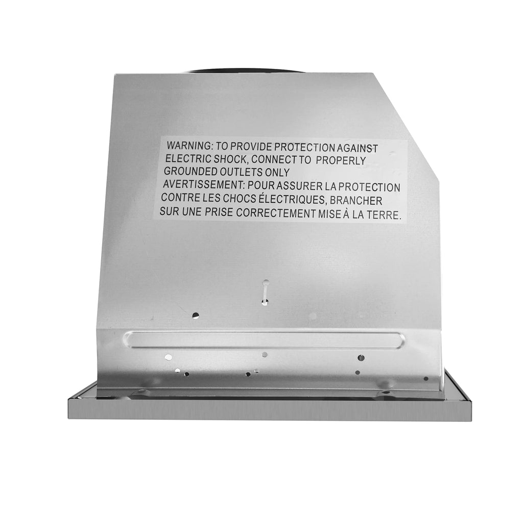 30 in. Insert Range Hood with Push Button Controls in Stainless Steel