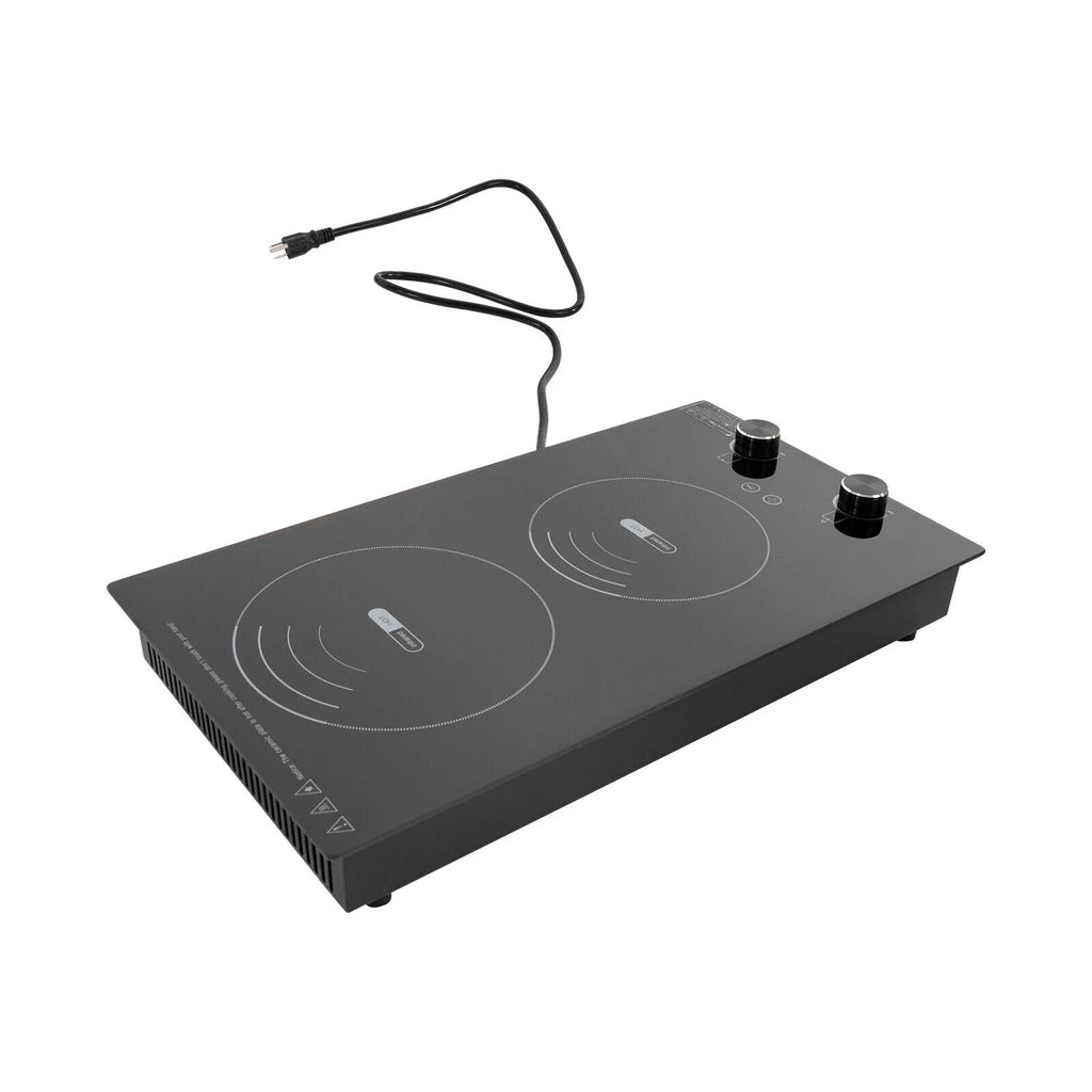 Electric Hob Cook Top Stove 110V Induction Cooktop 2 Burners Ceramic Cooktop