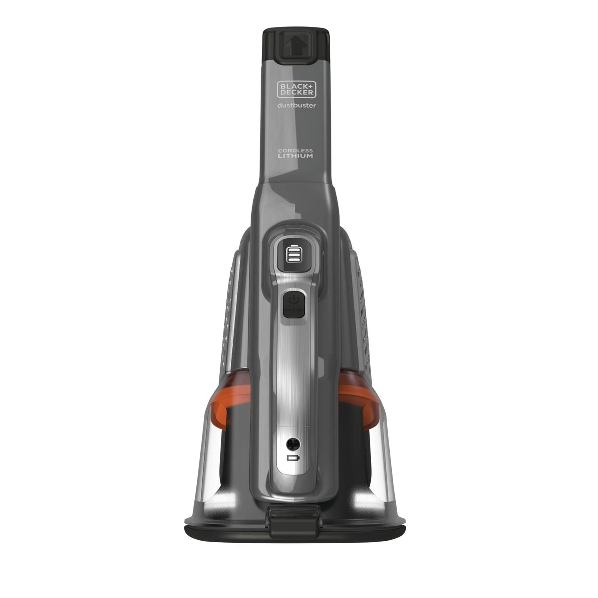 BLACK+DECKER 16V MAX dustbuster AdvancedClean+ Cordless Hand Vacuum, for Car & Home Use, with Long Crevice Tool and XL Dustbin, HHVK415B01, Grey