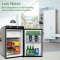 Smad 3 Way Fridge Gas/12V/110V 3.5 Cu.ft Propane Camping Refrigerator Fridge