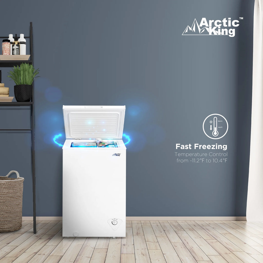Arctic King 3.5 Cu.ft Chest Freezer, White