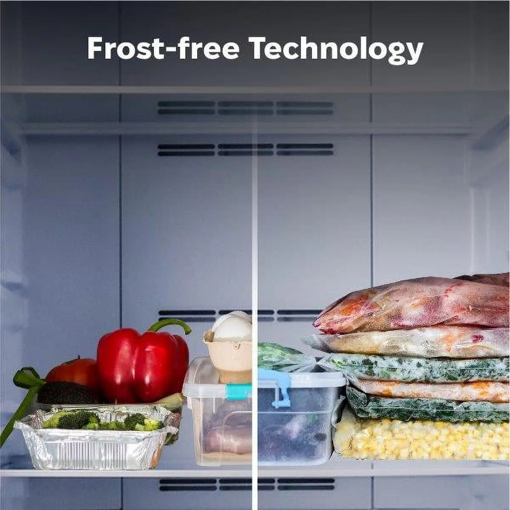 Hamilton Beach 17 cu. ft. Convertible Freezer Refrigerator, Upright Fridge Freezer with Electronic Temperature Control, Energy Efficient White Convertible Fridge - HBFRF1798, White