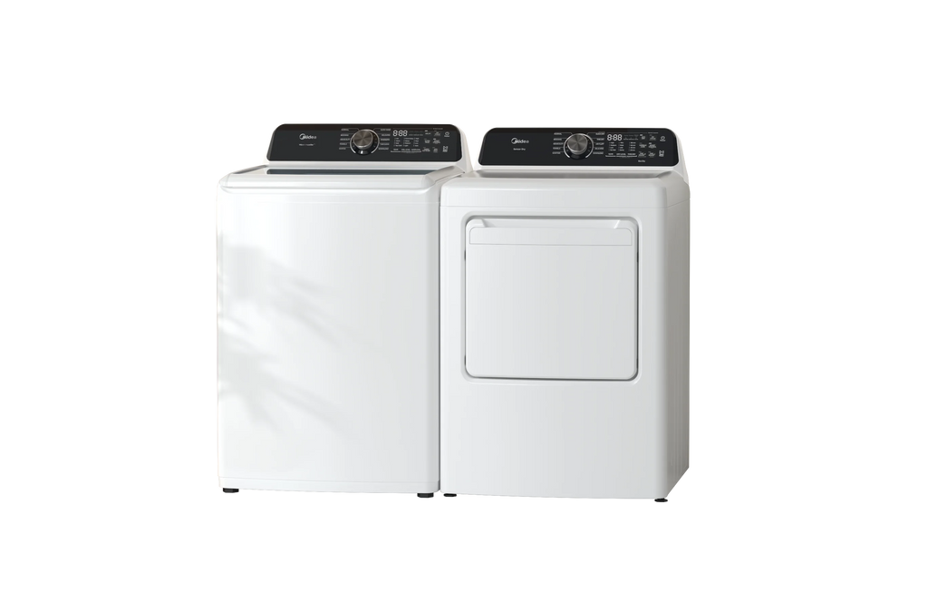 MIDEA 7.0 Cu Ft Sensor Dry Electric Smart Dryer, White