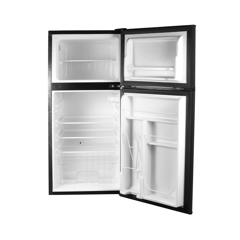 ConServ 4.5 Cu Ft Mini Fridge Freezer - Compact Refrigerator with Adjustable Shelves, Black
