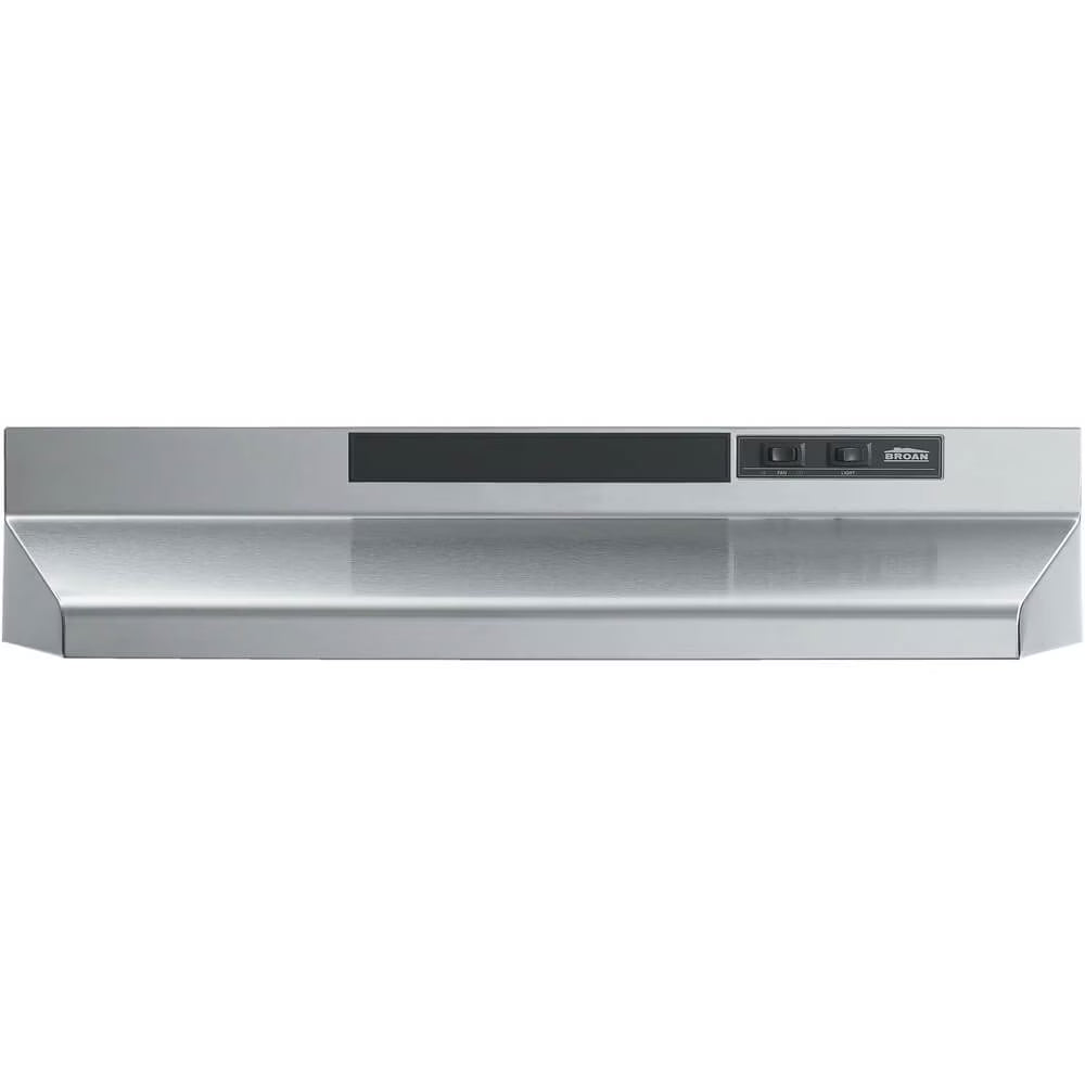 Broan 30-Inch Convertible Under-Cabinet Range Hood, 160 CFM, Black