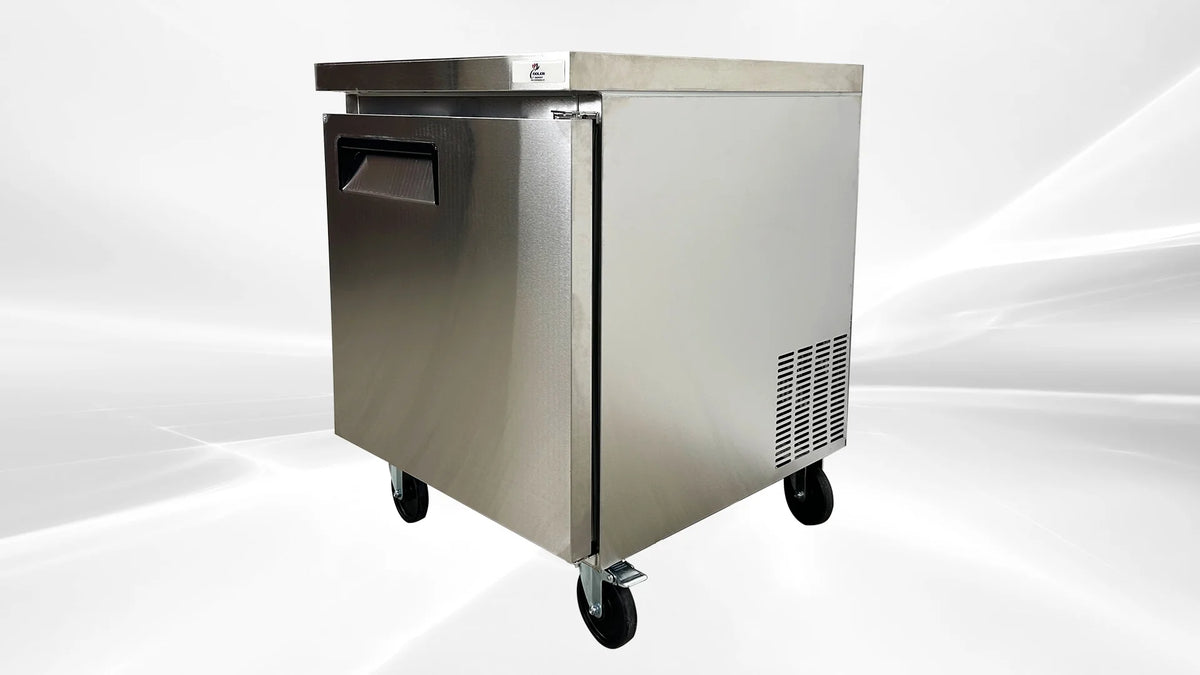Cooler Depot 27.5 In. 7.2 Cu.ft Stainless Steel Undercounter Freezer AUF-0776 NSF ETL Certified
