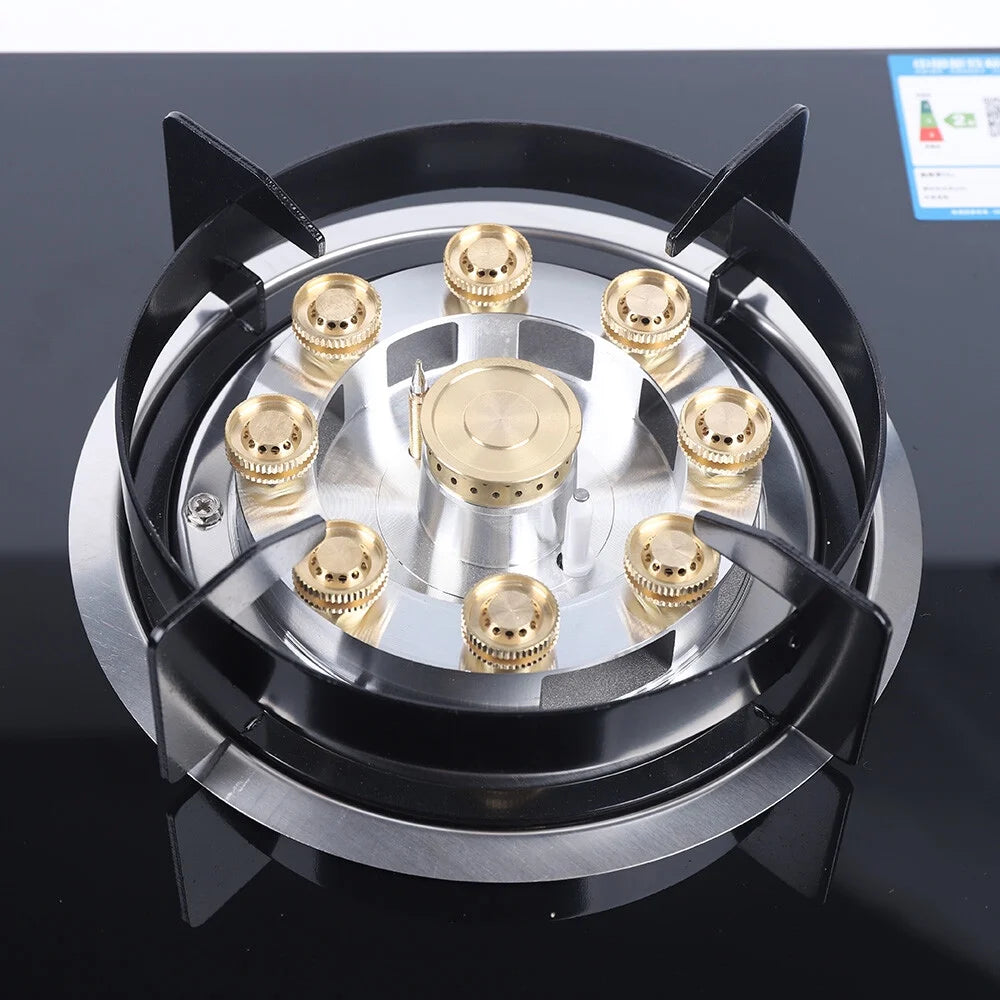 2-Burner Natural Gas Stove, Built-in Gas Cooktop Stove for Home Kitchen