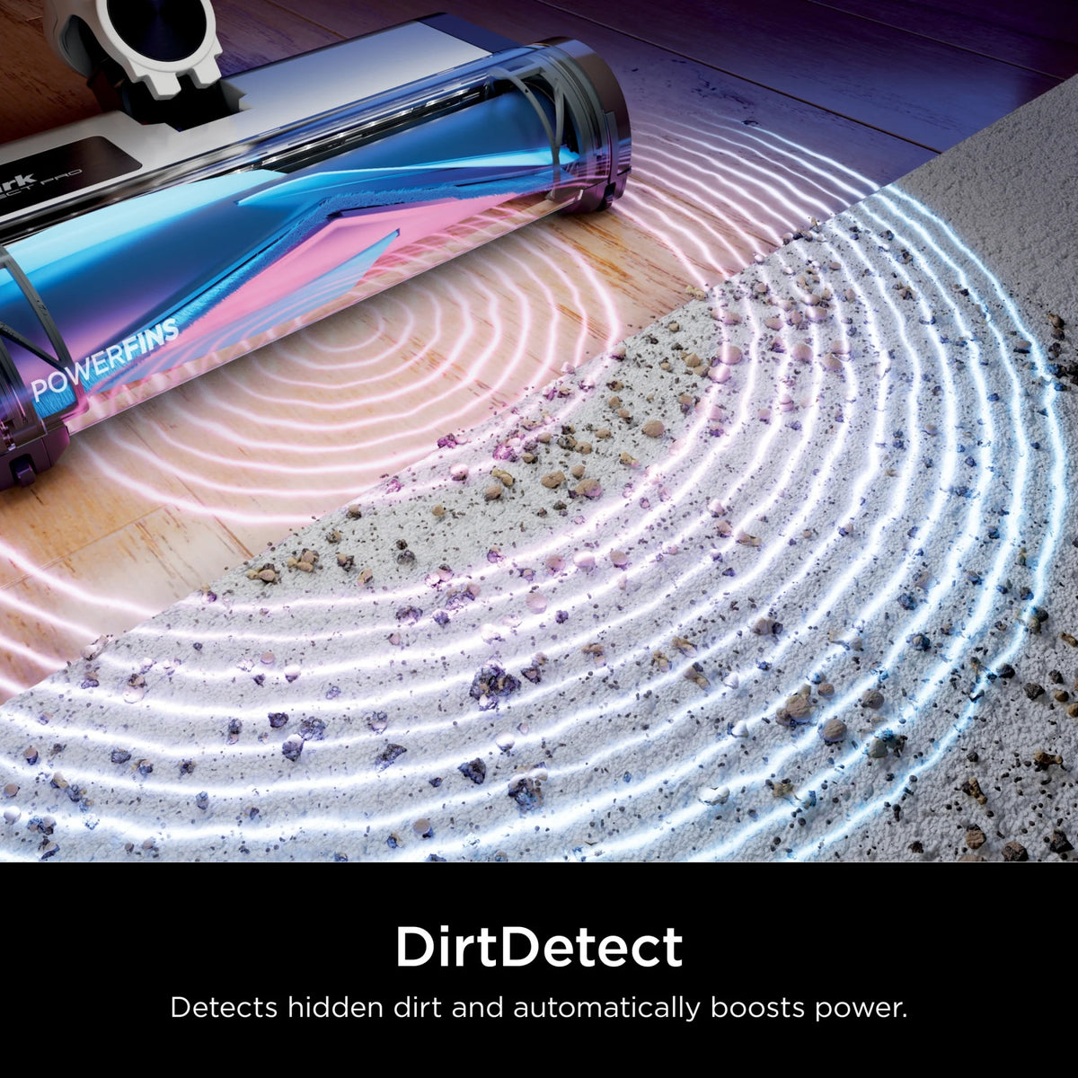 Shark Detect Pro Cordless Stick Vacuum with PowerFins Brushroll, Stick/Handheld 2in1