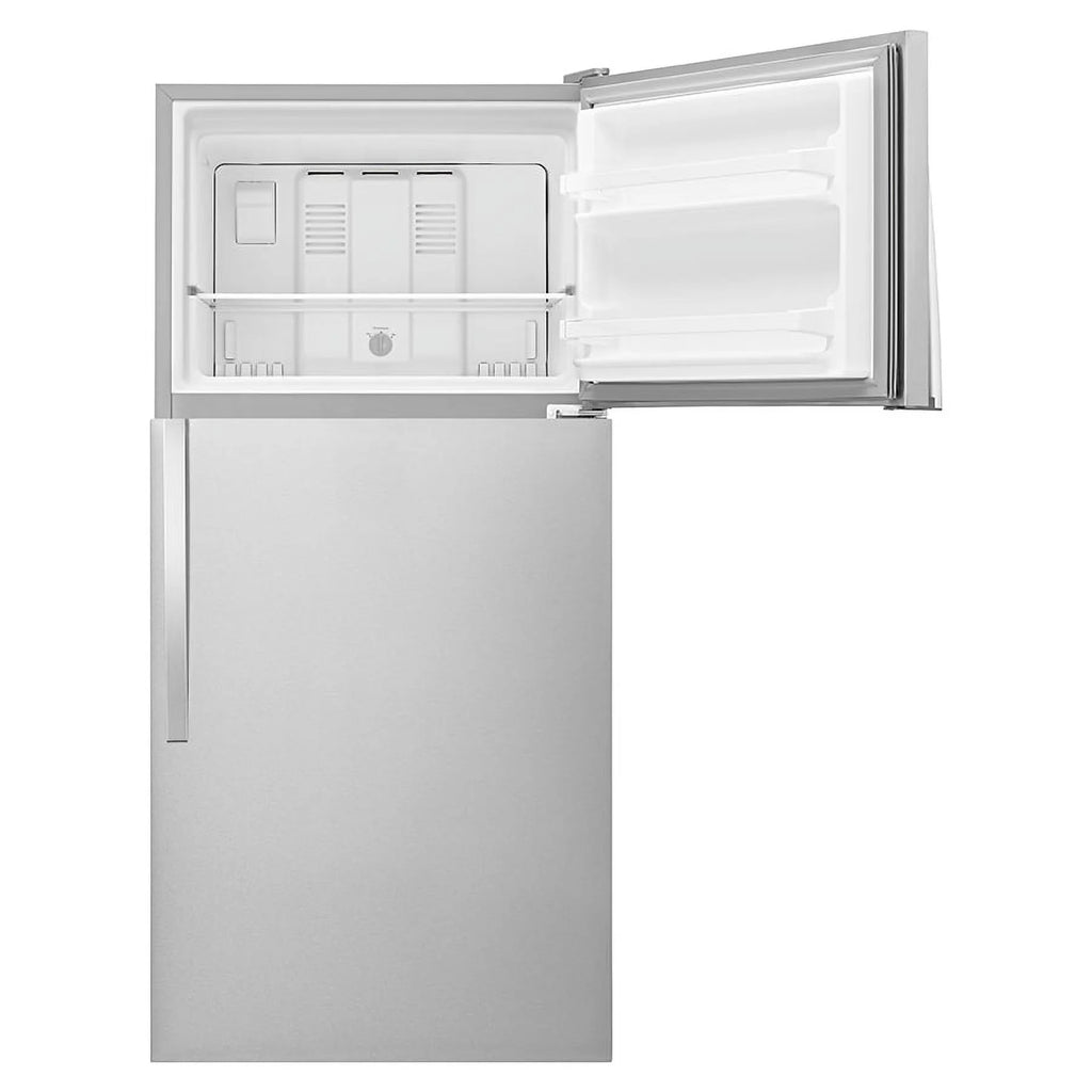 Whirlpool WRT318FZDM: Refrigerador con Congelador Superior de 30 Pulgadas de Ancho - 18 cu. ft - Acero Inoxidable.