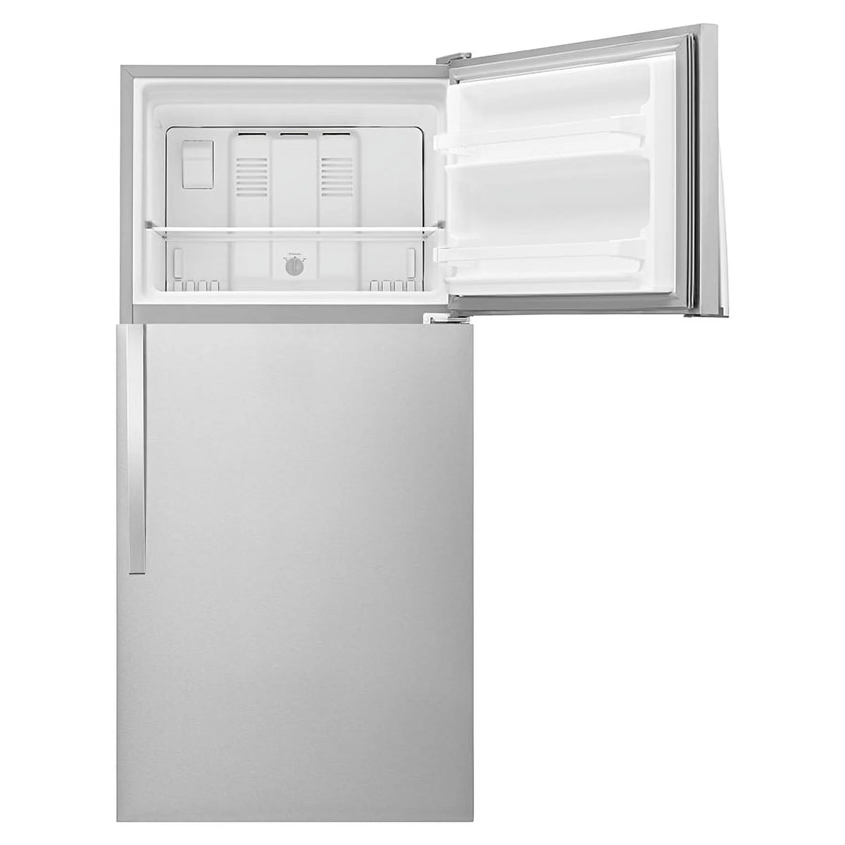 Whirlpool WRT318FZDM: Refrigerador con Congelador Superior de 30 Pulgadas de Ancho - 18 cu. ft - Acero Inoxidable.