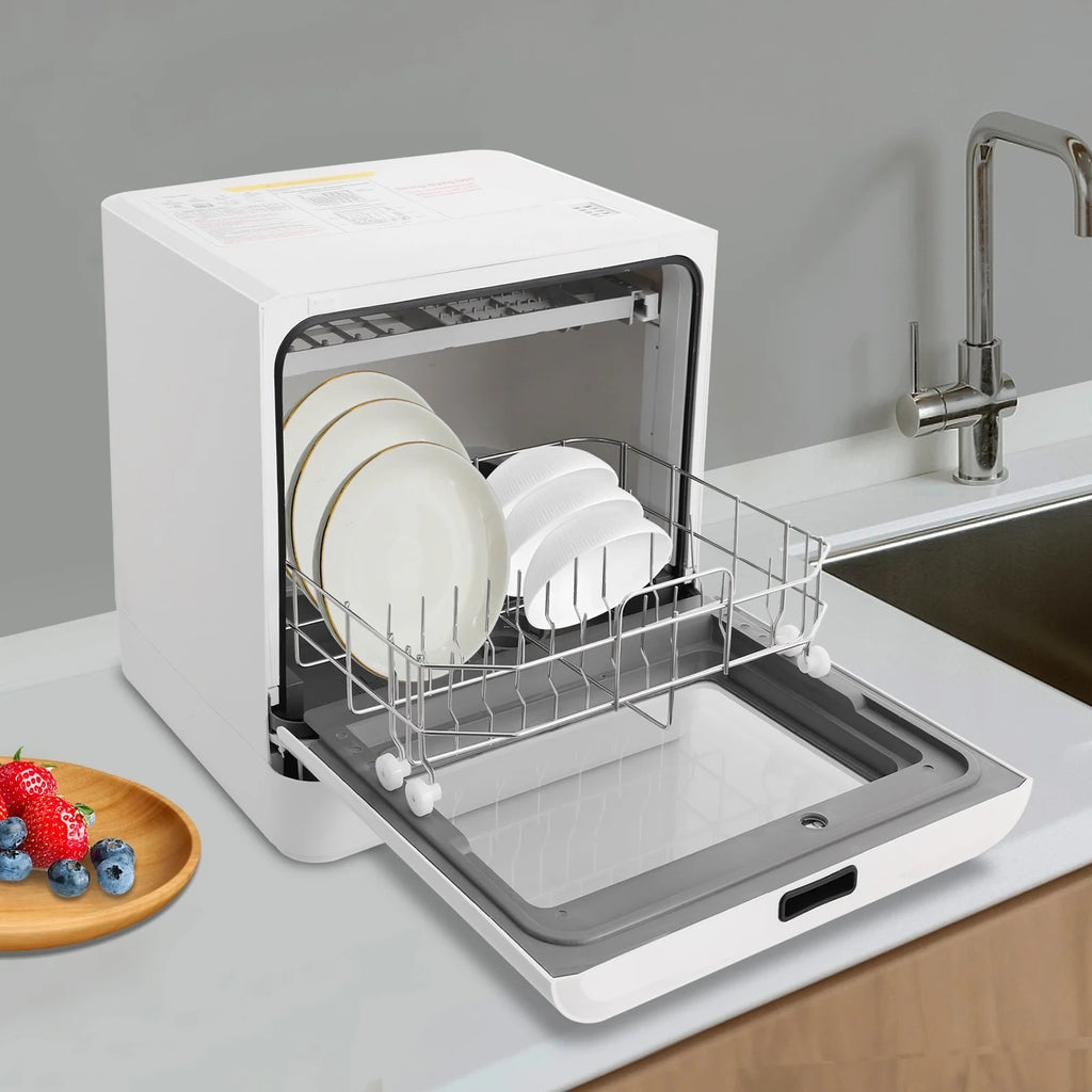 Portable Mini Dishwasher, Countertop Dishwasher, Household Mini Dishwasher for Homes, Kitchens, Small Houses, Apartments, Dormitories