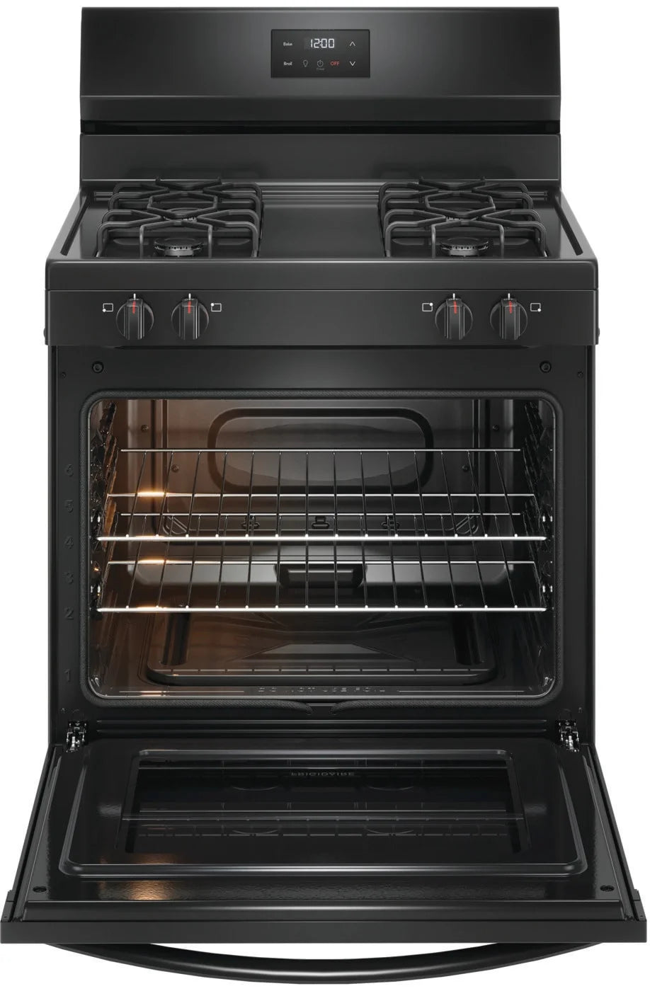 Frigidaire FCRG3051BB 30" Free Standing Gas Range, Black