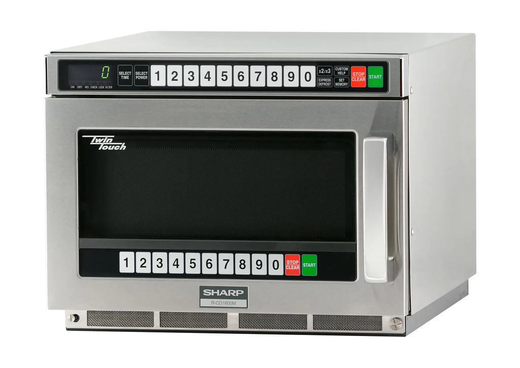 1800w TwinTouch? Commercial Microwave w/ Touch Pad - 208-230v