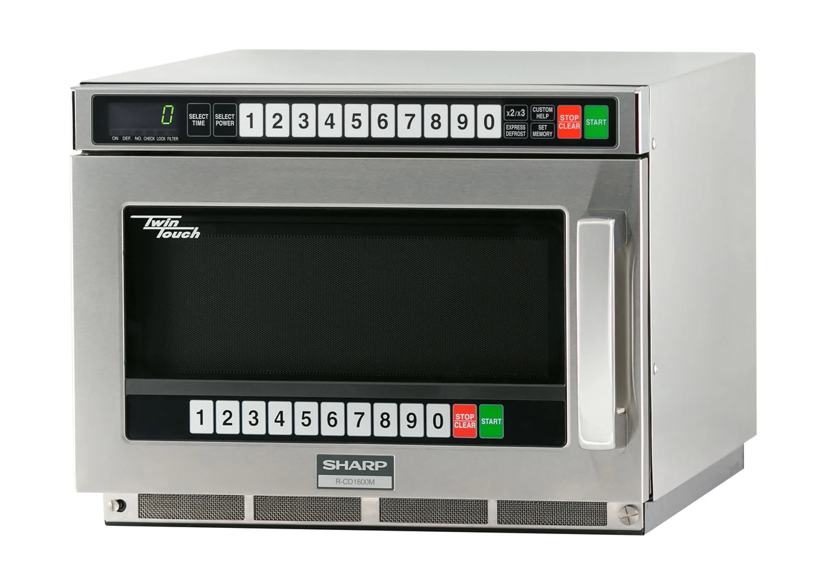 1800w TwinTouch? Commercial Microwave w/ Touch Pad - 208-230v