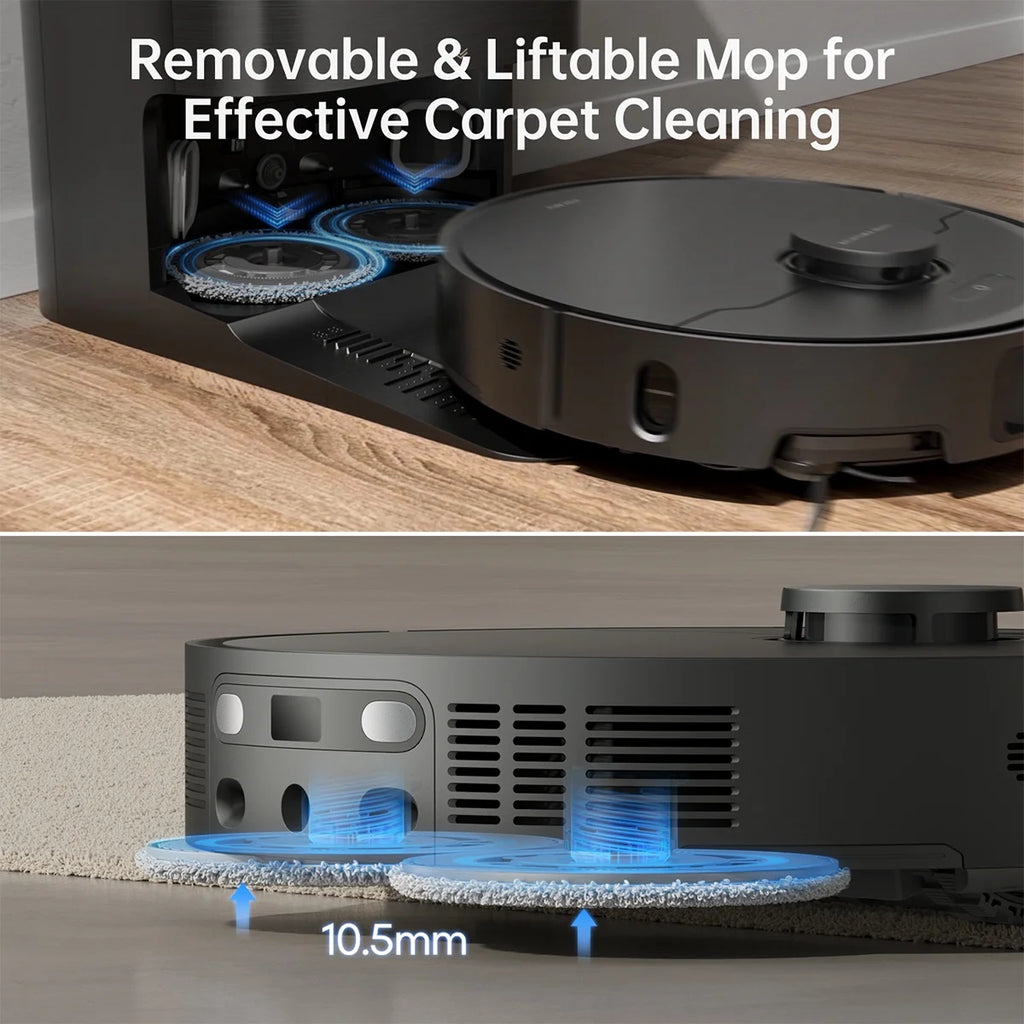 dreame L40 Ultra Robot Vacuum with Removable & Liftable Mop, Extendable & Liftable SideBrush, 11,000Pa Suction, 149a?? Mop & Washboard Self Cleaning, Auto-Empty, Auto Refill, Voice Control